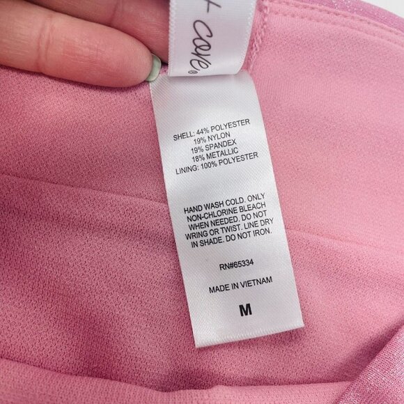 Salt + Cove Juniors Medium Precious Metals Colorblocked Swim Bikini Bottoms 045 - Picture 9 of 9